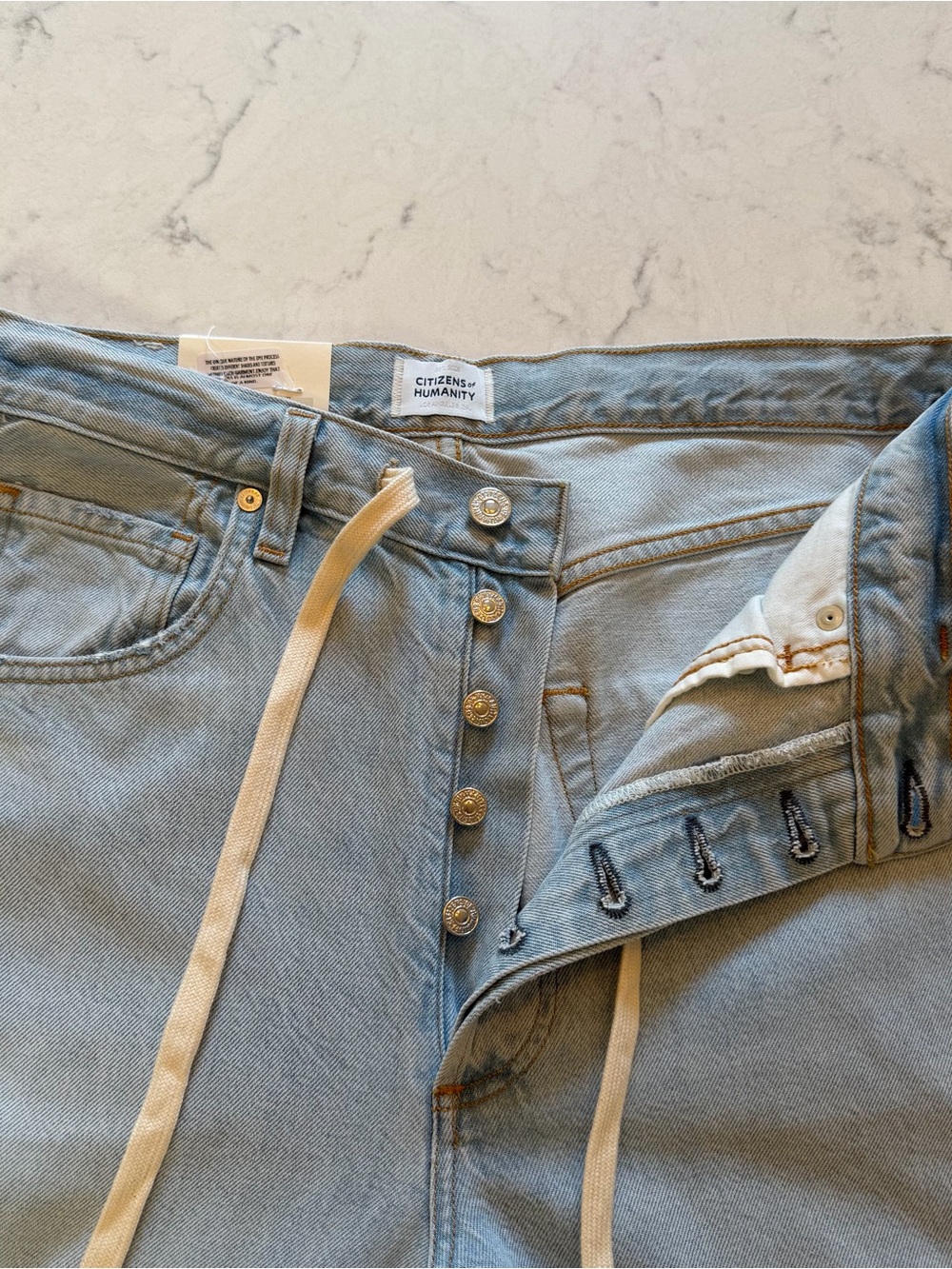 NWT 🩵 Citizens of Humanity Brynn Drawstring Trouser Jeans Size 27 - Picture 6 of 10
